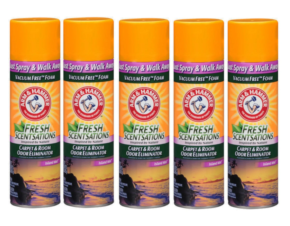 Ounce Free 15 Arm Odor Scentsations Fresh Pack Room Vacuum Foam, & Carpet Mist Scent, 5 Eliminator Hammer & - Island