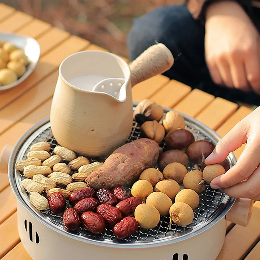 '- for Steel this - Design Stove Split Barbecue BBQ Camping, Picnics, Anywhere Charcoal Travel Enjoy with Camping Grill and Barbecue Stainless Grill Portable