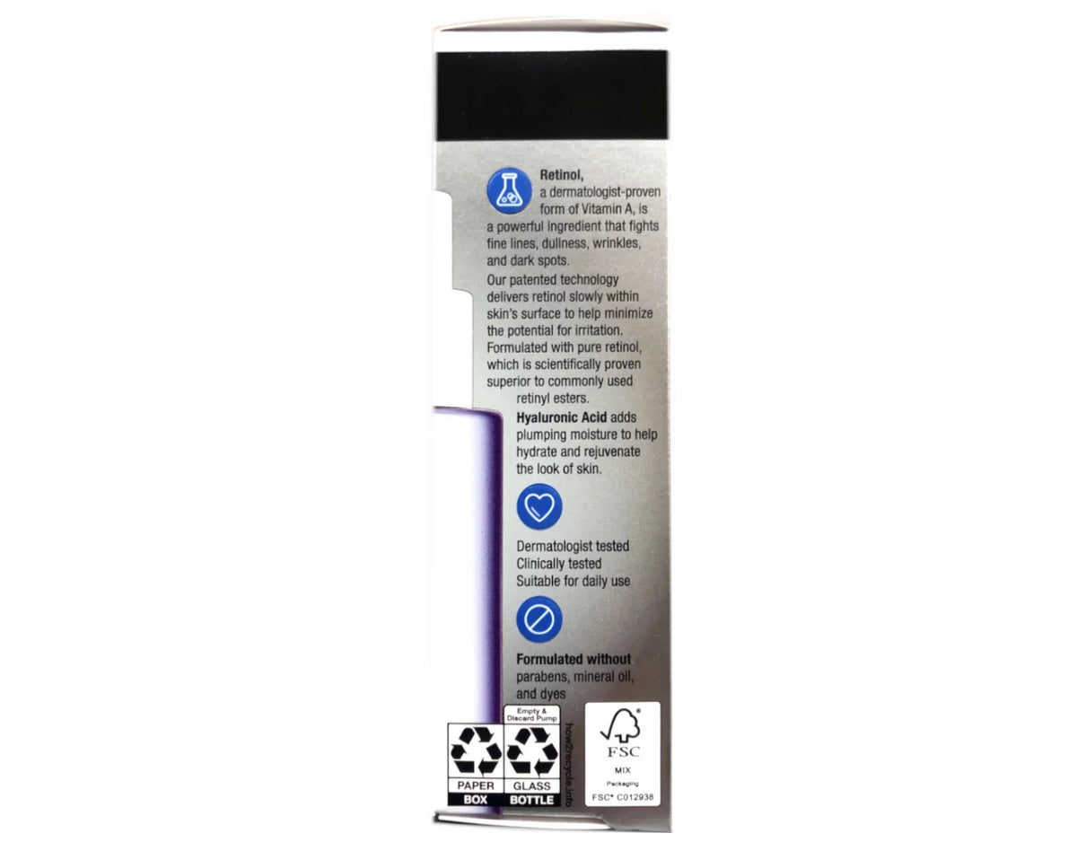 Neutrogena - Oz, Night Repair Rapid 1 3 Moisturizer Pack Wrinkle