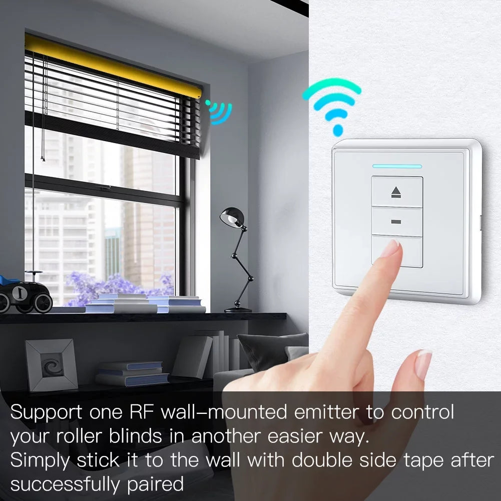 Blinds Tube Automatic Battery Built-in Remote Tubular Receiver 38mm Roller Control 25mm Motor Powered RF433 Smart for Pinnaco