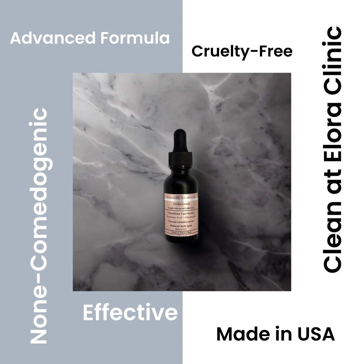 Elora - Based Oil Glutathione Glutathione Hyaluronic Acid Clinic Serum Hyaluronic Glutathione - liquid Serum + Free + Acid - Hydrating & Rejuvenating -