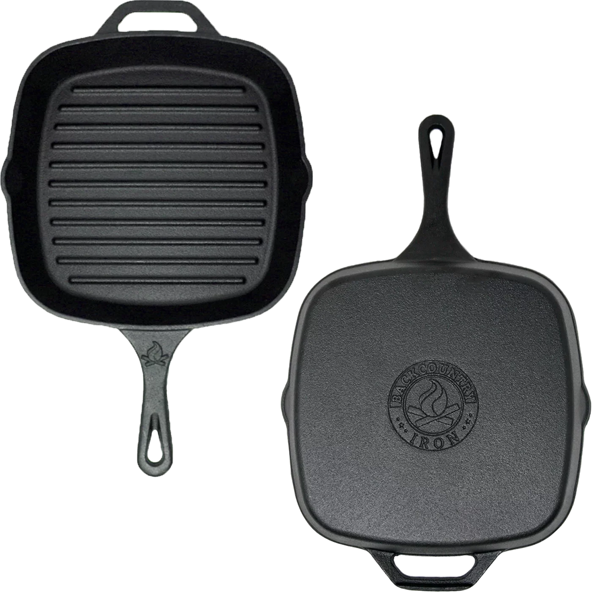 Grill Square Backcountry Pan Iron Inch Pre-Seasoned Iron 8 Medium Cast