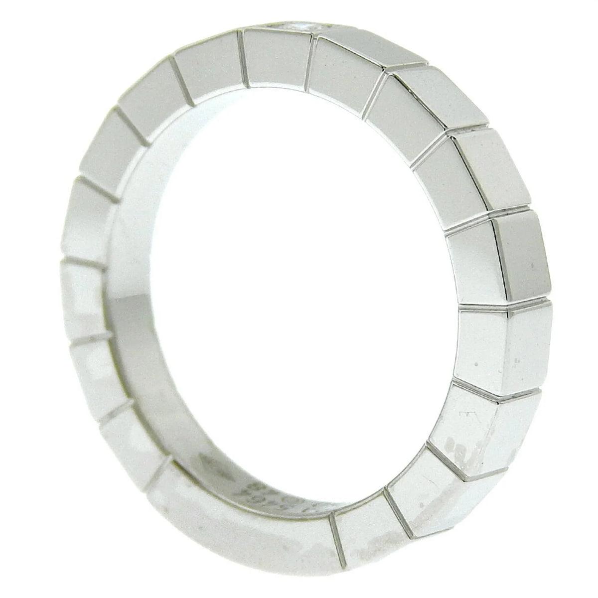 I220823087 Approx. 1P CARTIER Gold Women's Pre-Owned K18 Ring 5.8g Diamond Cartier White Lanieres x (Good)