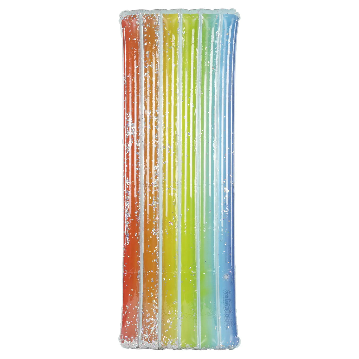 Collection Rainbow Pool 74" Glitter Raft Rainbow Deluxe - Haze