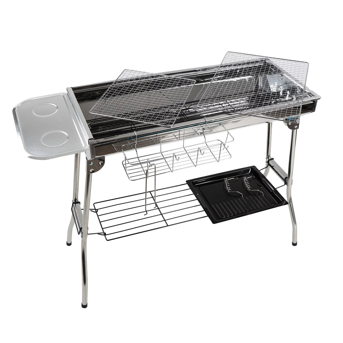 BBQ - Grill 26.8in Tall Foldable Portable Grill Camping for Charcoal Neature