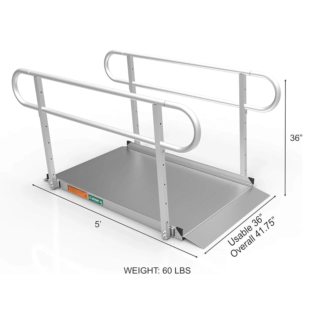 Wheelchair EZ-ACCESS Handrails GATEWAY Foot Line w/2 5 Ramp 3G Portable