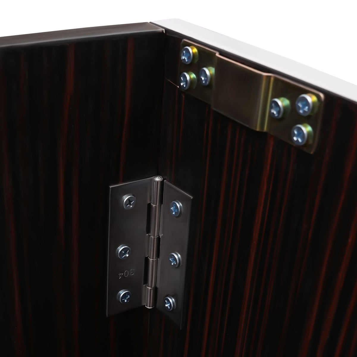 19.5x47.75x42.75in Cabinet Foldable Event TOOL1SHOoo bar Brown Edging with Black Portable Aluminum