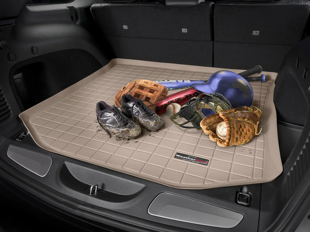 Grey 4-Door Jeep Wrangler compatible Unlimited Cargo Liner 2nd WeatherTech with Trunk Seating, 2011-2014 - Row Behind