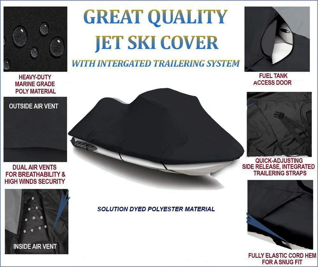 Sea 2014 BLACK 900 ACE HO Jet SKI Bombardier 2018 SPARK Sea-Doo 2022 Seater 2019 Doo 3up JET Ski 2021 for 600D 3 2017 Cover PWC 2015 PWC Compatible Cover 2020