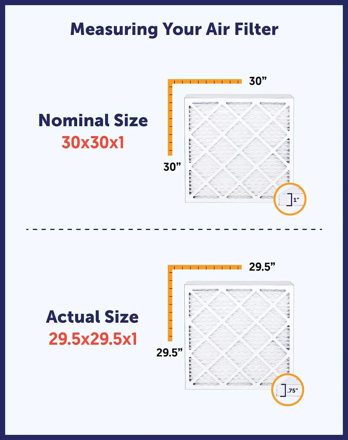 | MERV 8 dimension: Air MADE IN Furnace Pleated USA Filters | x King x | Filter A/C .75" 33.5x33x1 4-PACK 33 | Actual HVAC 33.5 Filter
