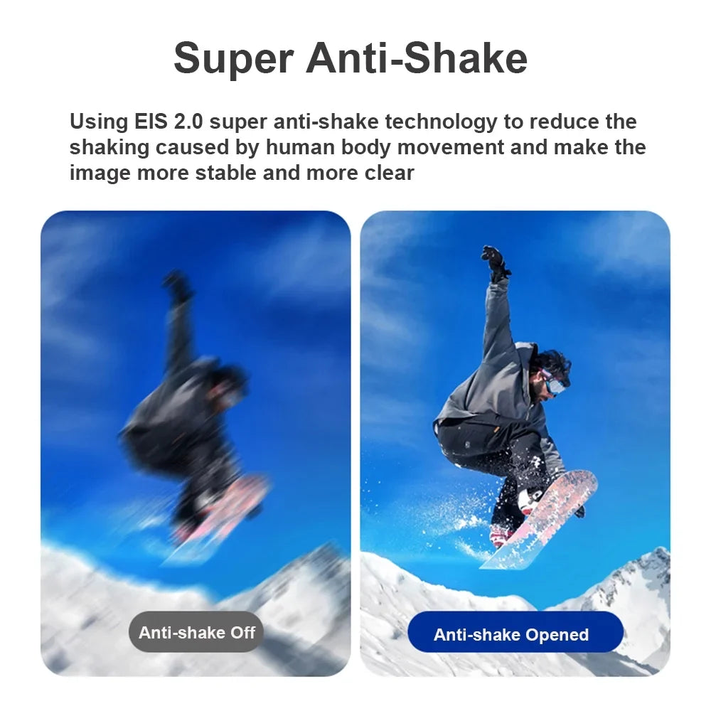 Angle Sport Recording 120°Wide for Control Camcorder, Camera Video 4K Lens, Camera APP Vlog WiFi with Video Radirus-2