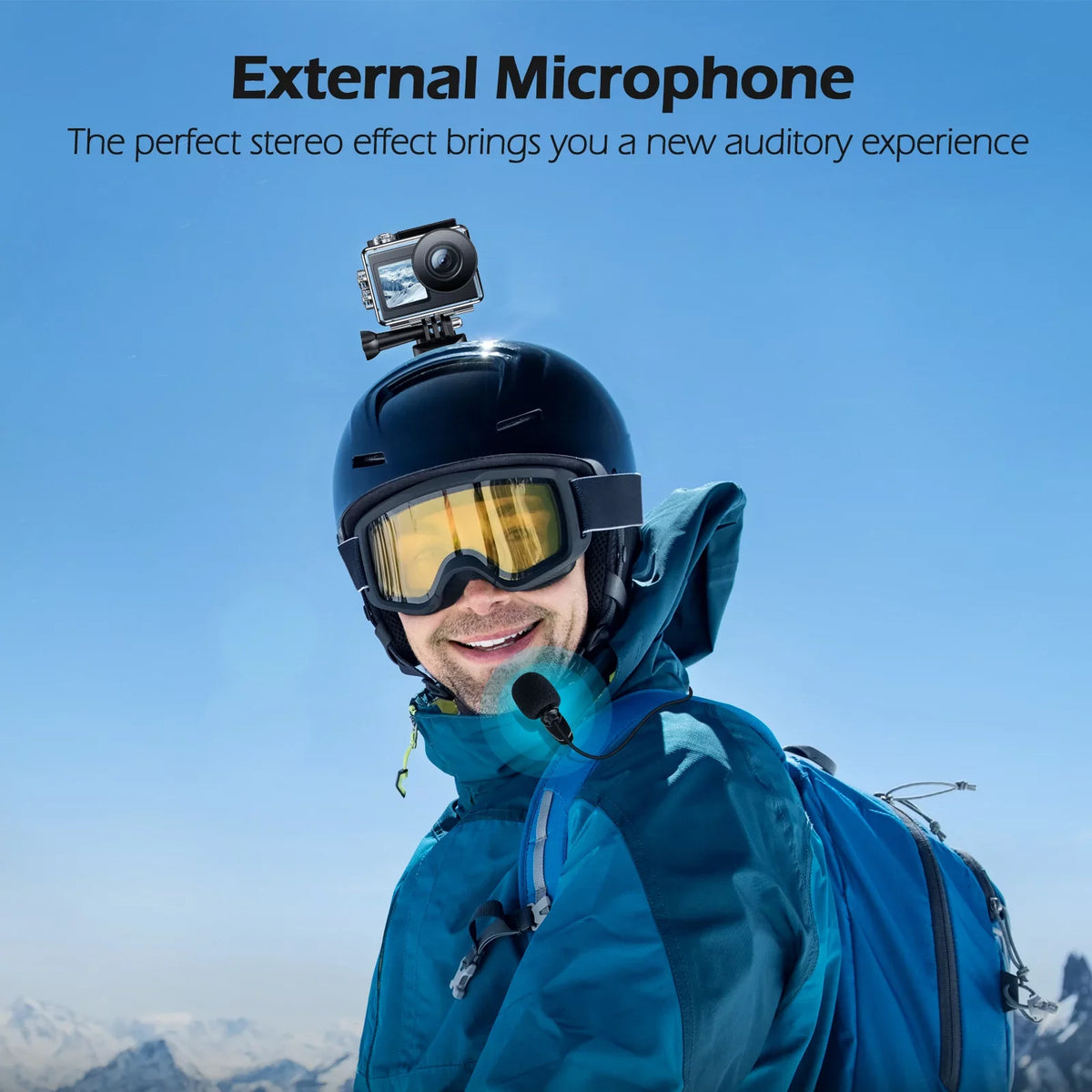 Camera Underwater WiFi Campark Action Waterproof Camera 4.0 Camera External 20MP Sports Ft Zoom Remote Support Control EIS 4K Mic 30FPS Camera 131 Vlog