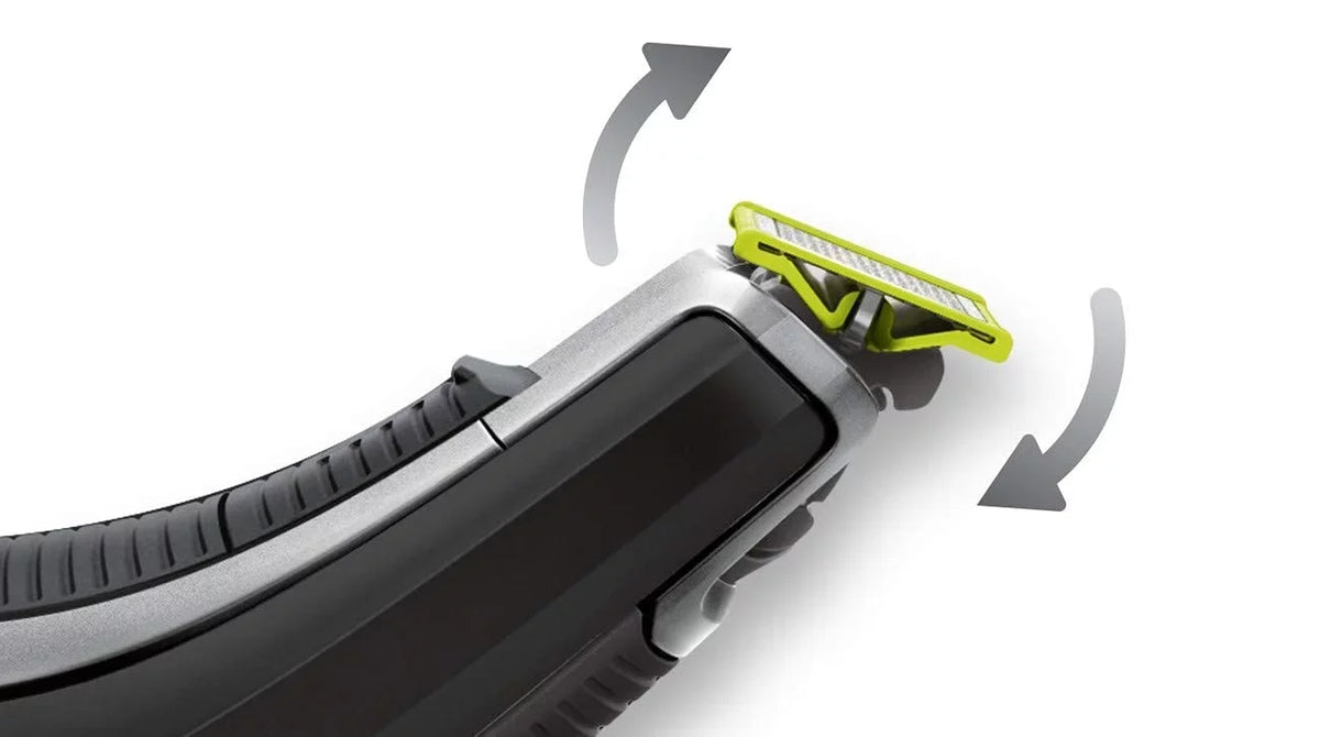 QP6510 Norelco Electric + Black OneBlade pieces Trimmer 3