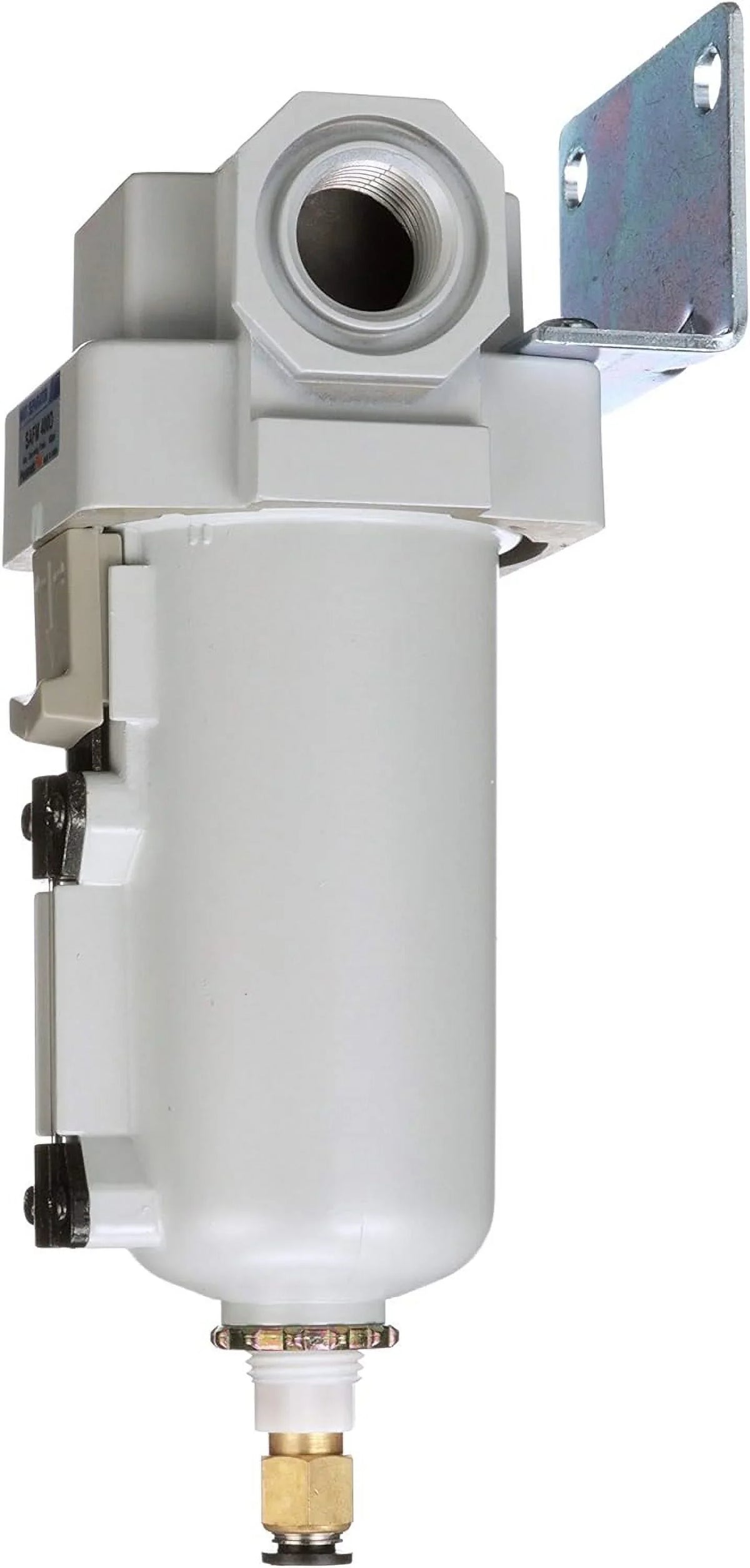 air - micron, drain, bracket auto coalescing 0.1 metal npt filter, bowl, 1/2" compressed