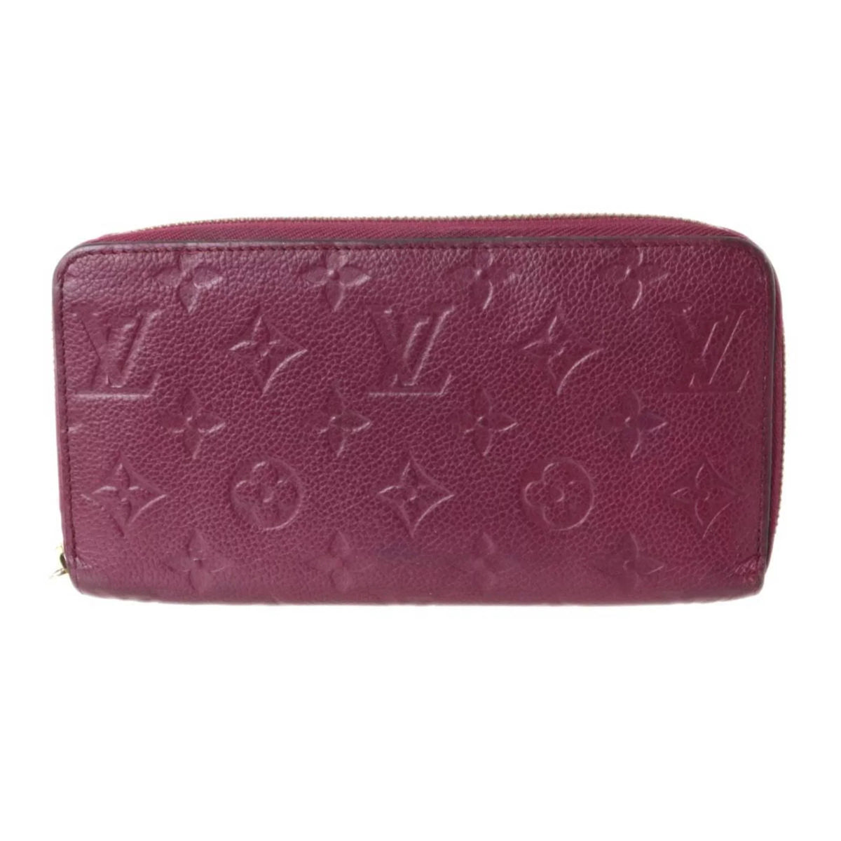 Amplant (Fair) M68571 Monogram Pre-Owned Long Cherry Zippy Berry Wallet
