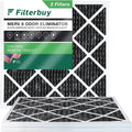 Furnace HVAC Filters Activated 25x25x1 Filterbuy Air AC Eliminator Carbon 8 (3-Pack) Odor Pleated MERV with