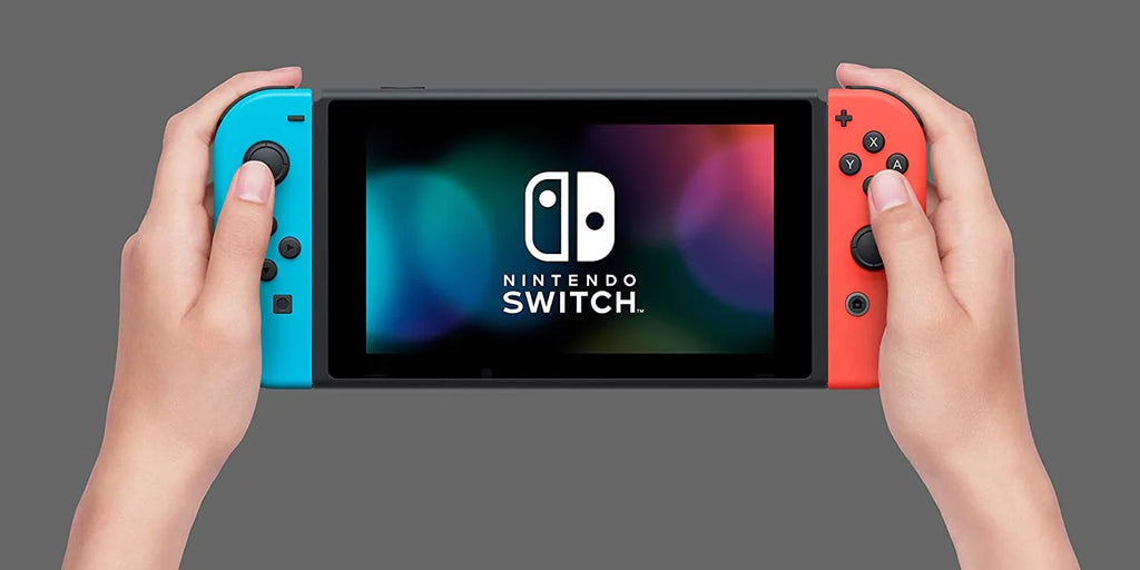 32GB Deluxe with U Nintendo Nintendo Bundle: Mario Months Blue Switch /Super Neon and 8 Joy-Con| Membership Switch Nintendo Online Switch Red Bros. and Deluxe Console 3 Kart Mario