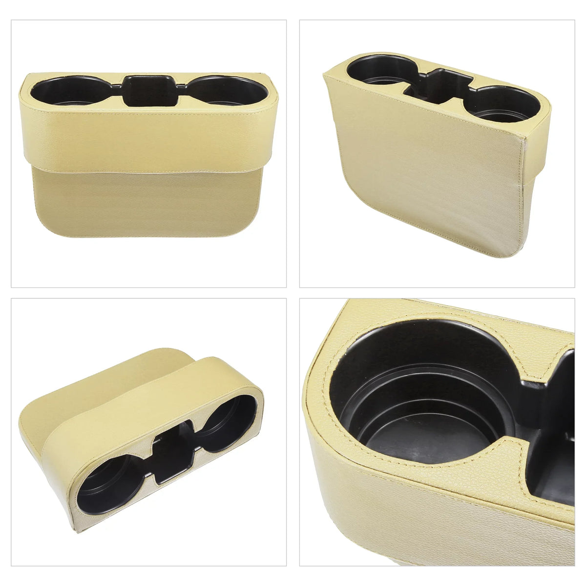 Car Storage Organizer Pocket Console Filler Cup Holder Side Gap Seat Car Beige Multi-function Box Seat