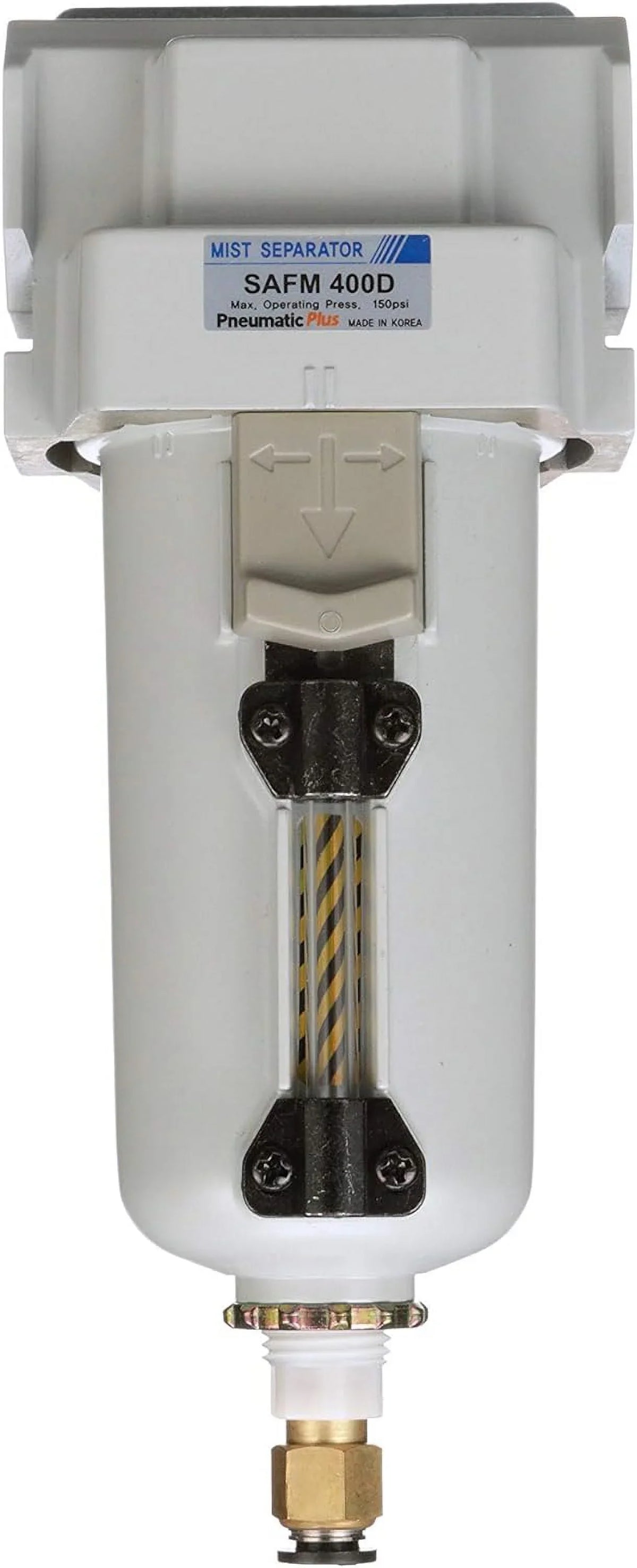 air - micron, drain, bracket auto coalescing 0.1 metal npt filter, bowl, 1/2" compressed