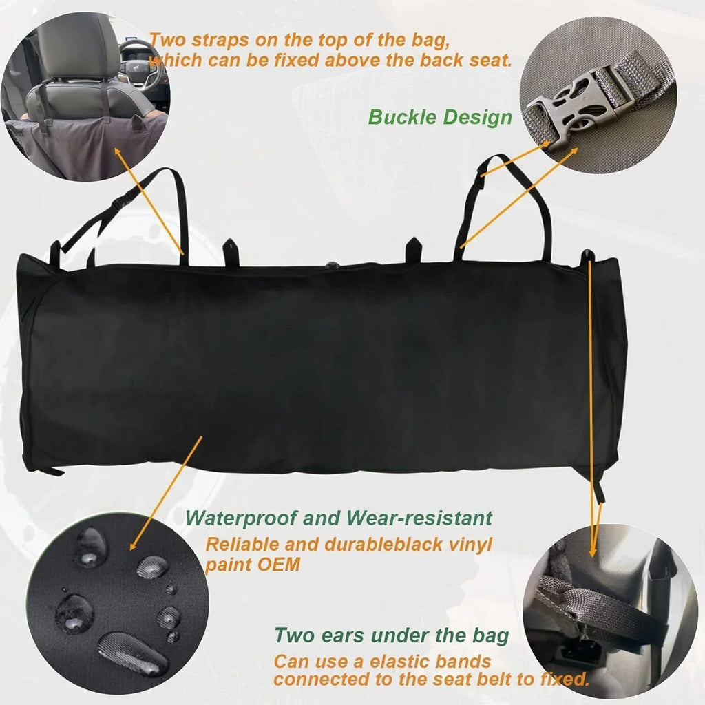 Top Bronco Window Storage For Portable 2021-2023 Organizer Door Bag 4 Black Soft