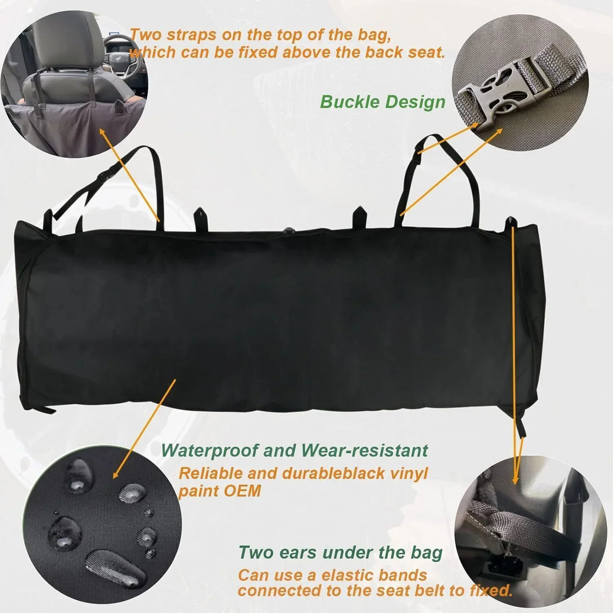 Accessories Soft Top Bronco Window Organizer For Storage Bag 4Door Panel