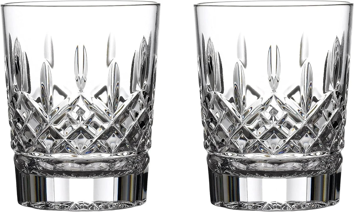 Double 2 Set Crystal Old Of Lismore Fashioned,