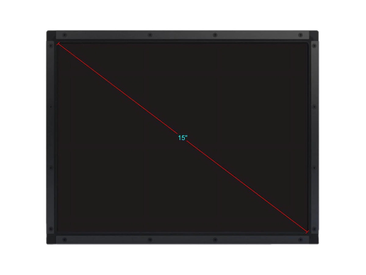 Elo B) AccuTouch Open (Rev LCD E326154 1590L Touchscreen Frame with 15"