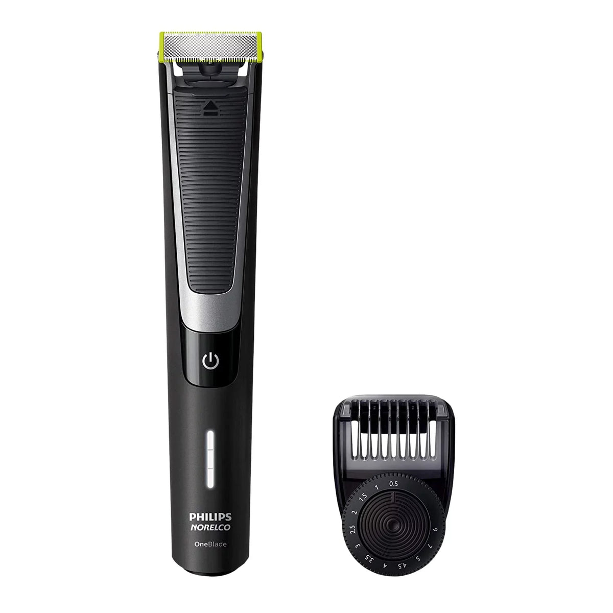QP6510 Norelco Electric + Black OneBlade pieces Trimmer 3