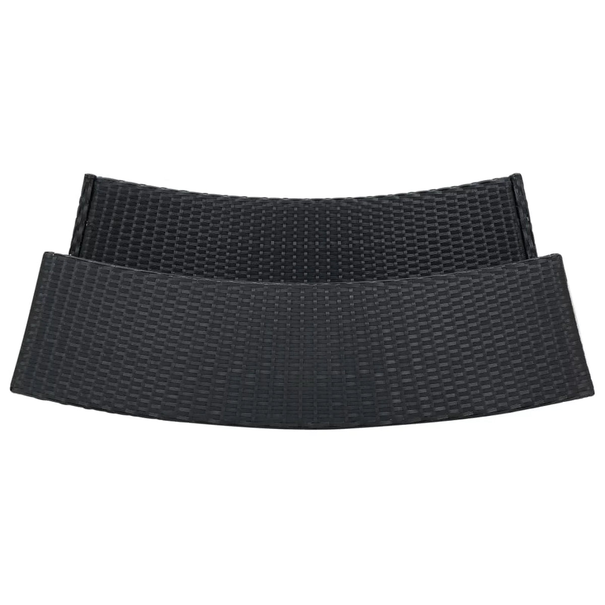 Table Terrace, and Cushioned Bistro, Set 3 Dining 2 Piece Black Backyard, Set Stool Garden Dcenta Pub, Shelf Chairs Storage Poly with Rattan Patio Bar for