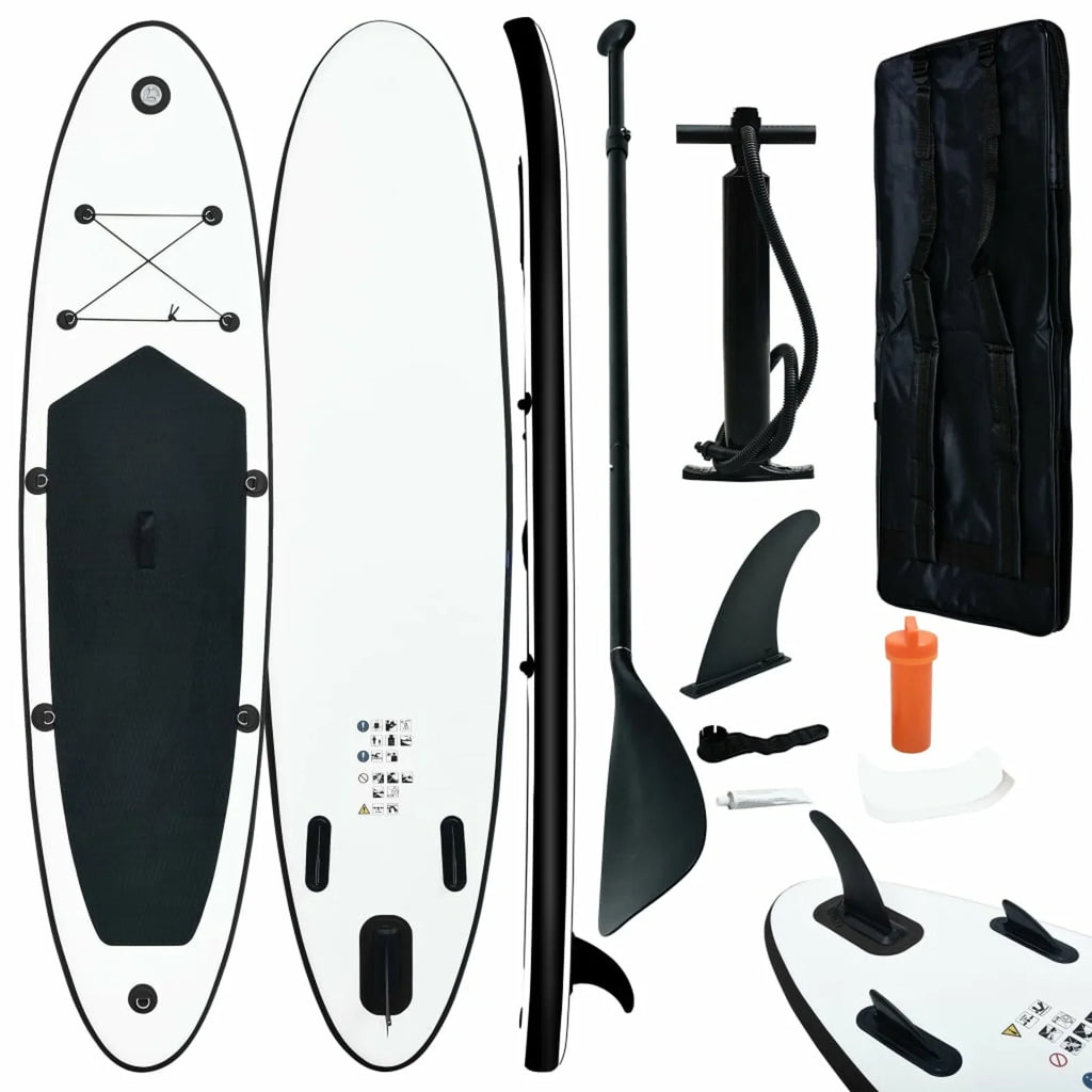 Inflatable Set Board OWSOO and White Paddle Black