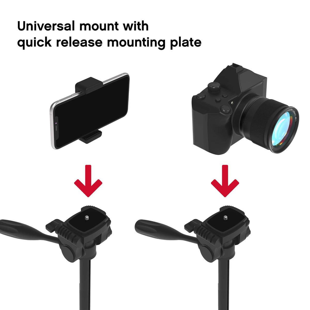 Pro - Screws Stand Phone/Camera Lightweight 57” Aluminum Bag On Mounting for W/ Air & Tripod Carry