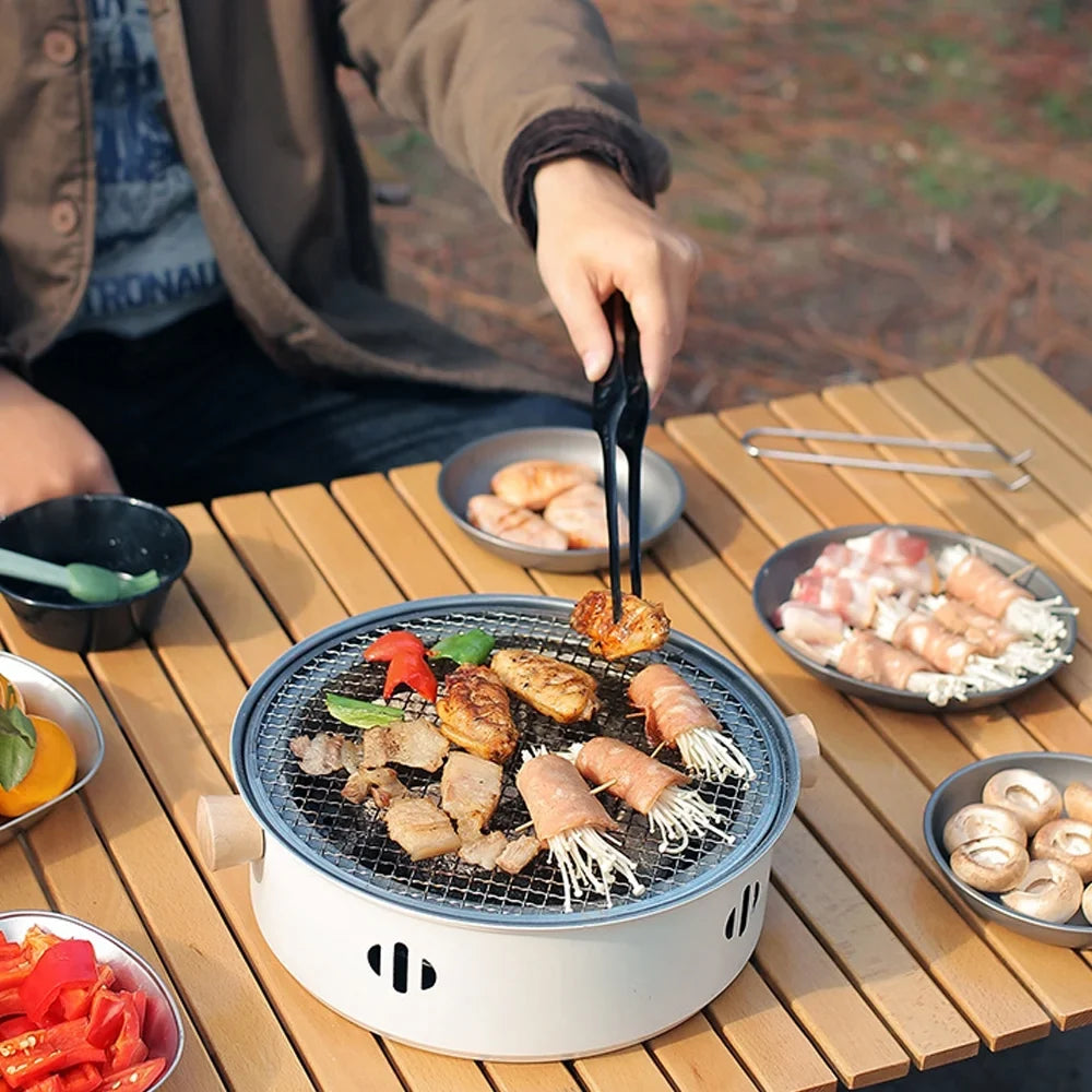 '- for Steel this - Design Stove Split Barbecue BBQ Camping, Picnics, Anywhere Charcoal Travel Enjoy with Camping Grill and Barbecue Stainless Grill Portable