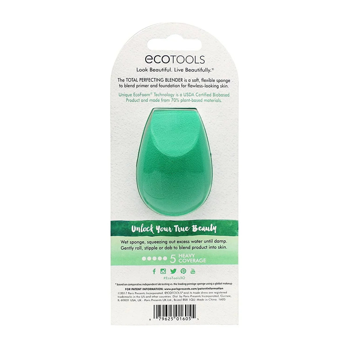 6 Makeup Ecotools Beauty Pack Perfecting of Blender, Sponge