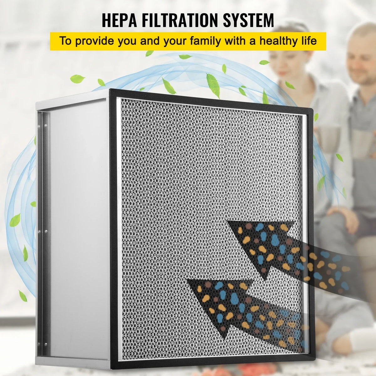 99.97% Air Pleated Filter Frame, HEPA AC Replacement, with Air Galvanized Filter, True Standard 24''x24''x11.5'' Filter Compatible Replacement Bentism Filter Durable Filter,