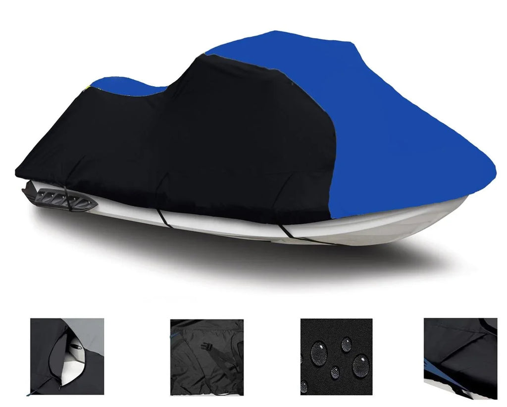 Sea Bombardier JET SKI 600D GTX PWC BLUE Sea-Doo / Cover for 2001 HEAVY-DUTY, BLACK Doo Compatible