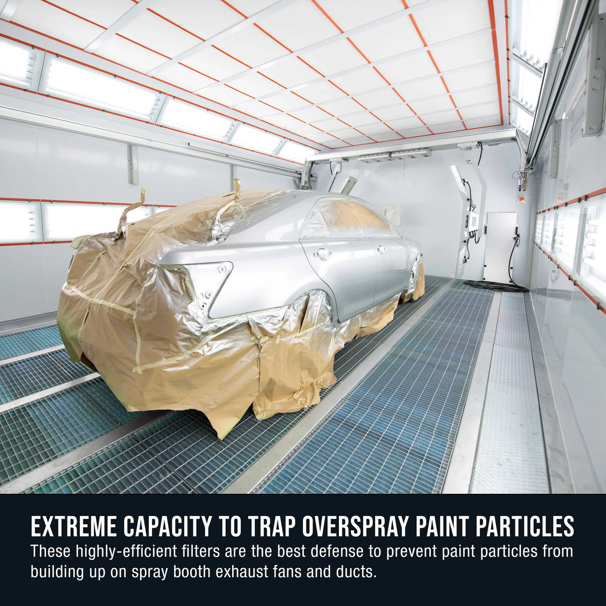 Arrestor Particles Fiberglass Booth - Heavy-Duty x Master 18 200' - Refinish 60" Captures Spray Filter Paint Gram Roll, in Overspray Autobody Traps Paint Auto Exhaust Paint Booths Premium Elite