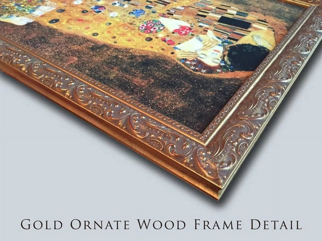 Pear Framed Gold Art Tree 20x20 Canvas by Klimt Wood Gustav Ornate