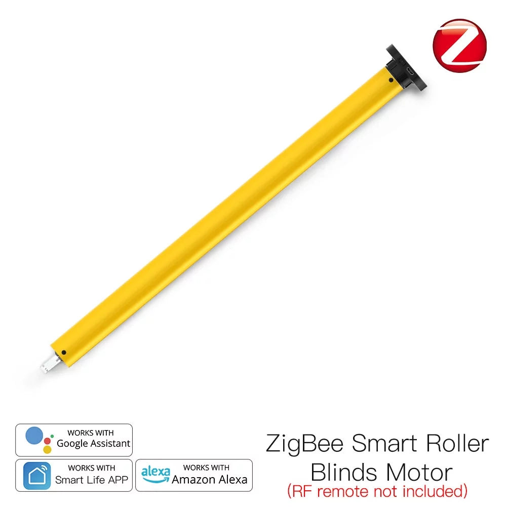Motor Blinds Built-in Battery RF433 with Remote Wireless Roller Powered Control 38mm Lepmerk Smart Tube App Remote for Control Home Tubular 25mm Receiver Voice Control Automatic Smart