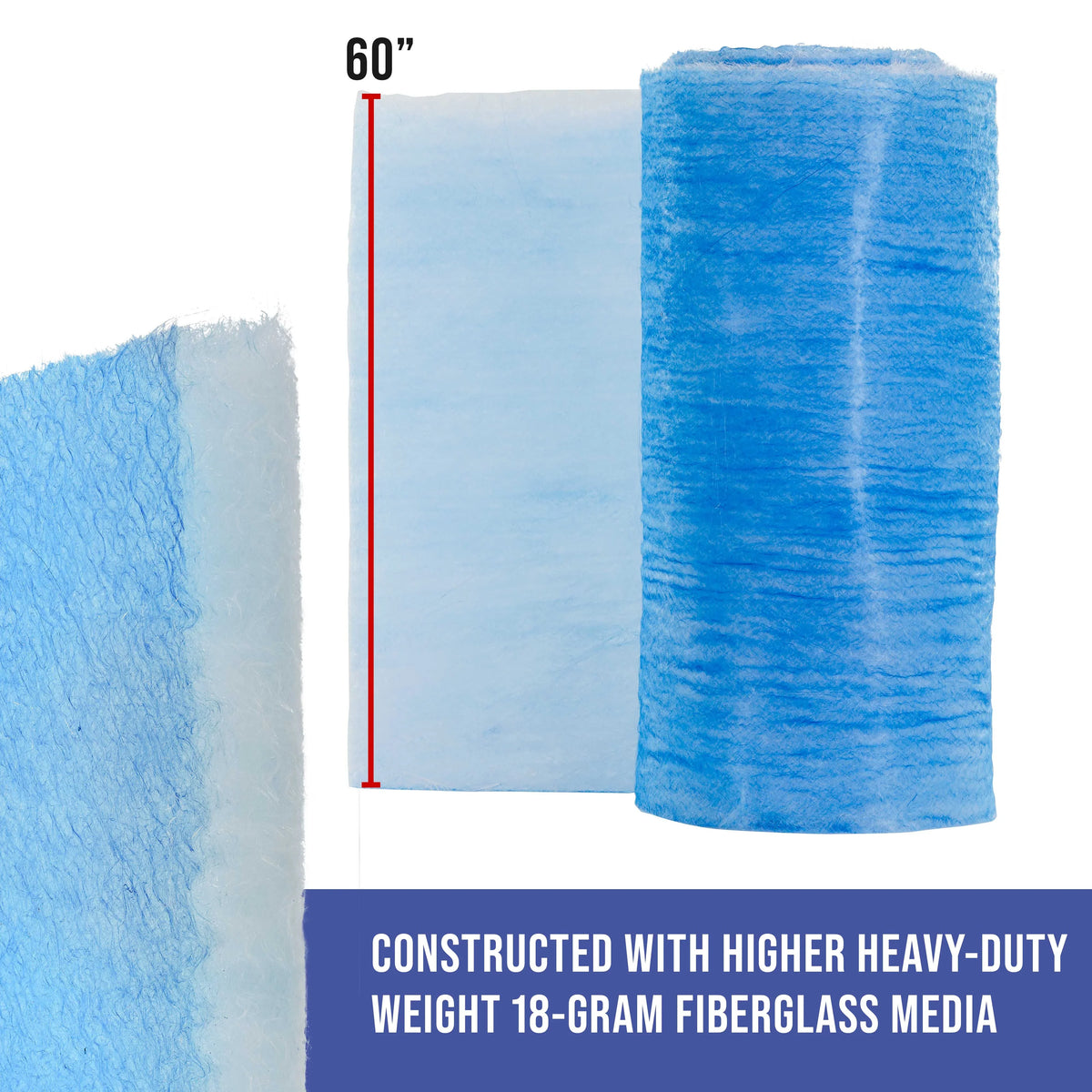 Arrestor Particles Fiberglass Booth - Heavy-Duty x Master 18 200' - Refinish 60" Captures Spray Filter Paint Gram Roll, in Overspray Autobody Traps Paint Auto Exhaust Paint Booths Premium Elite