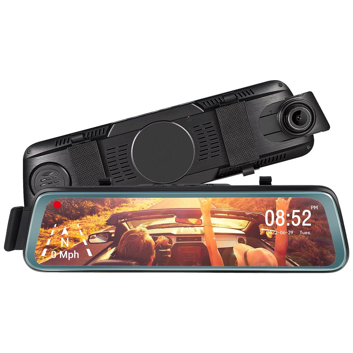 Dash Front 10' 170° Parking Camera ViewFHD Monitor Loop G-Sensor, ' 1080P Rear Backup Mirror w Cheefull and Cam Touch Full Wide Rear Recording, Camera Mirror Angle Screen