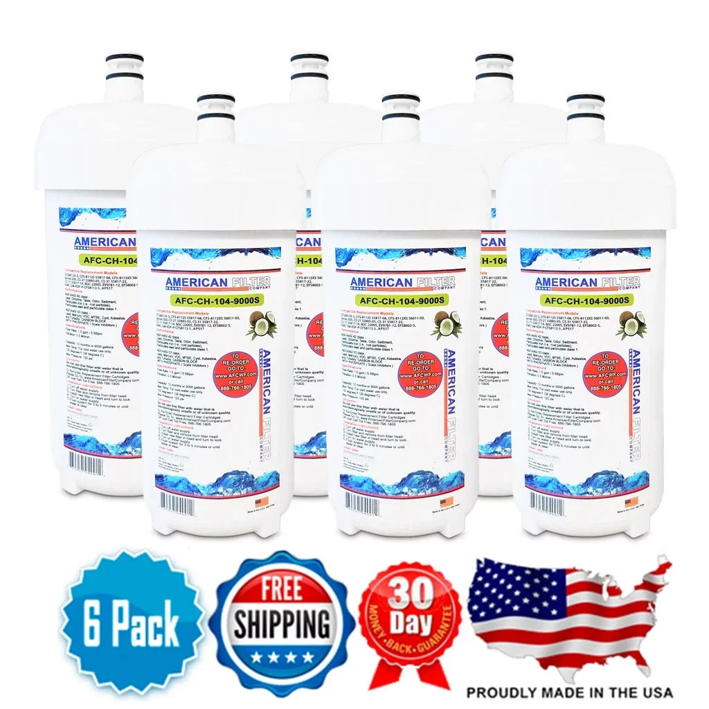 Brand Filters Filters , liquid U.S.A. with , # AFC-CH-104-9000S , Model Cuno® in Compatible - - Series7000 Made 6 AFC