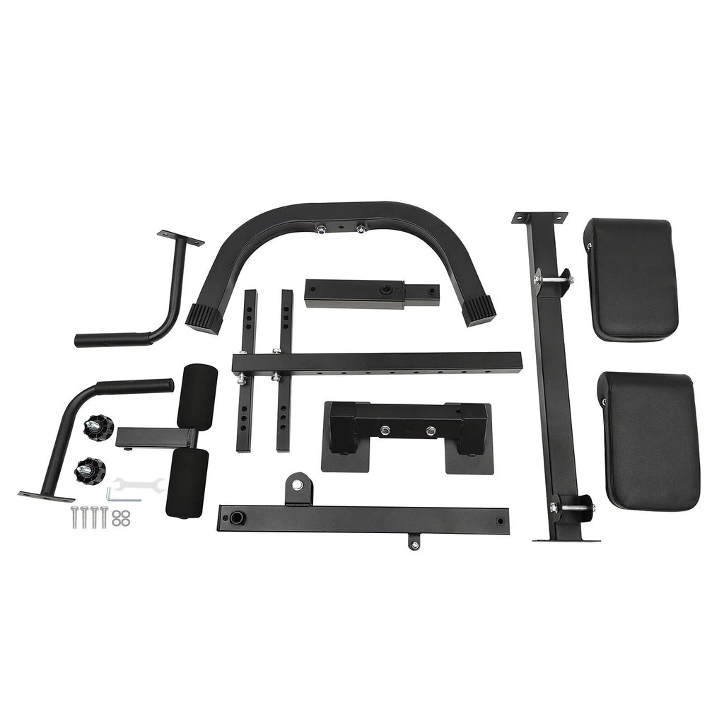 Adjustable Back Machine, Bench Roman in Multi-Functional Extension Hamstring Bench Chair Hyperextension 40.55*27.55*44.48 - Black