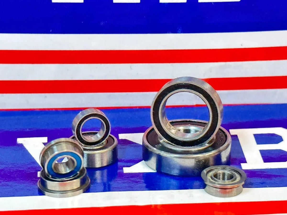 set Associated RC Chrome Scale of 8 Bearing Team Steel