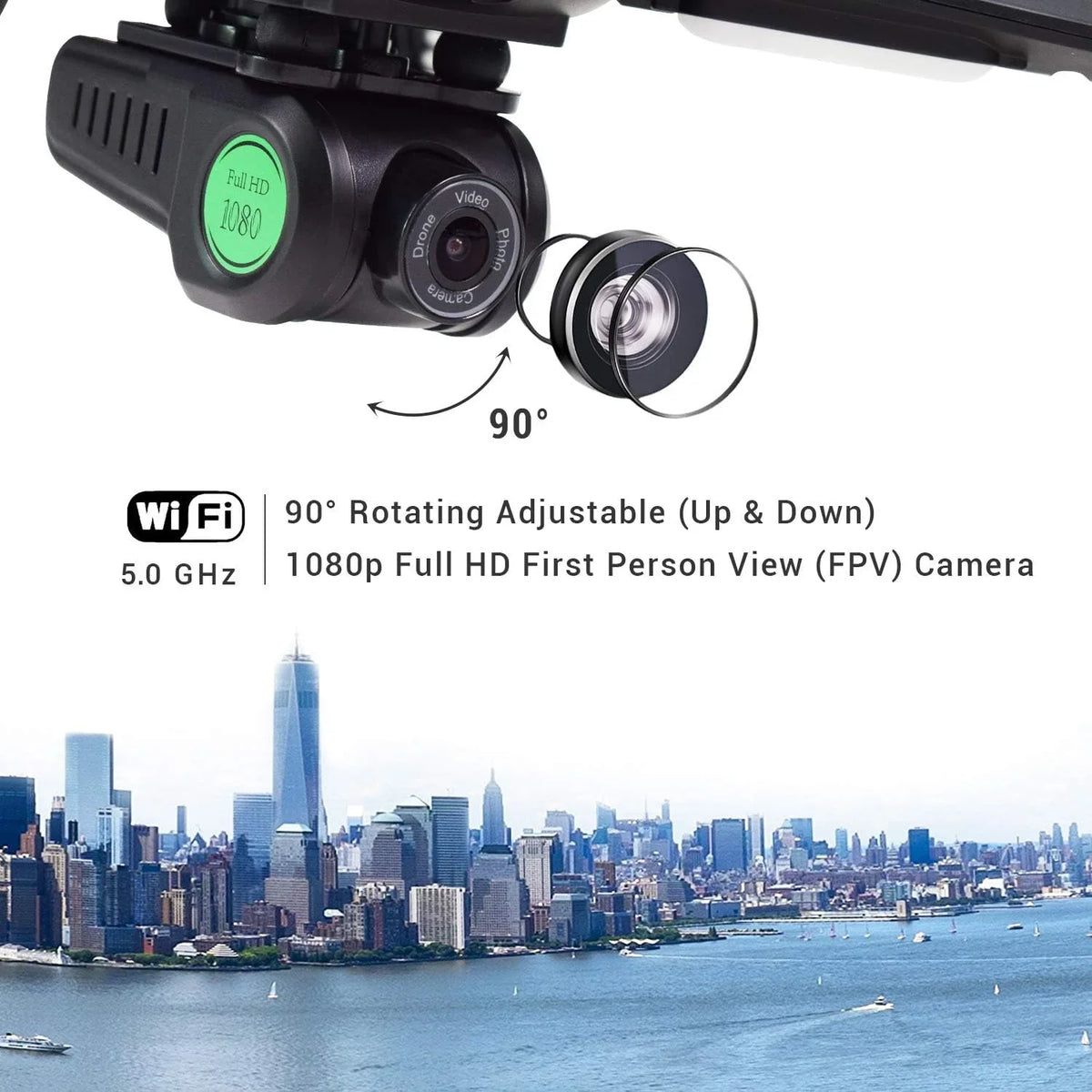 BLACK/GREEN App F20 Contixo Controlled RC Drone Open Box Quadcopter - Remote