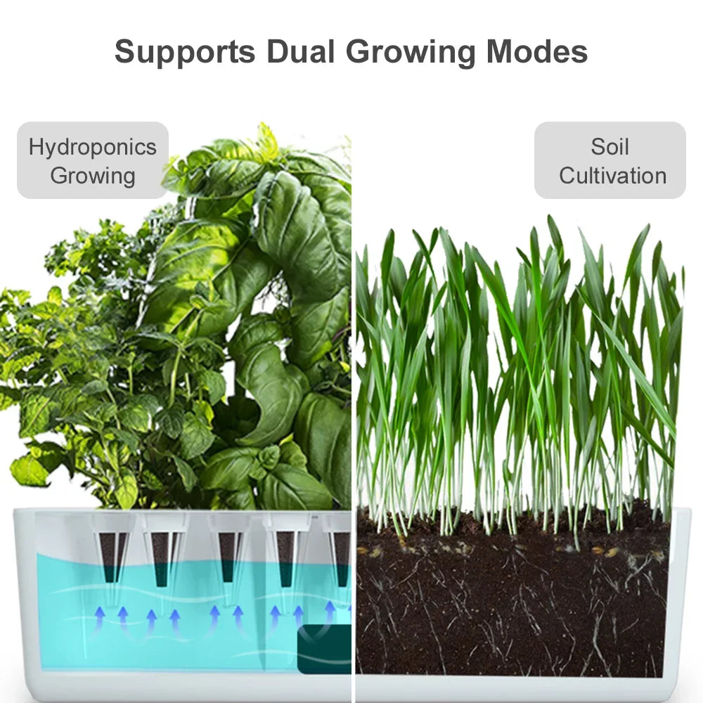 Kit Smart Tank Office Timing Height 15W Indoor Smart Hydroponics Automatic for System Pump Kitchen Grow Growing Pods Adjustable 2L Garden with Home 9