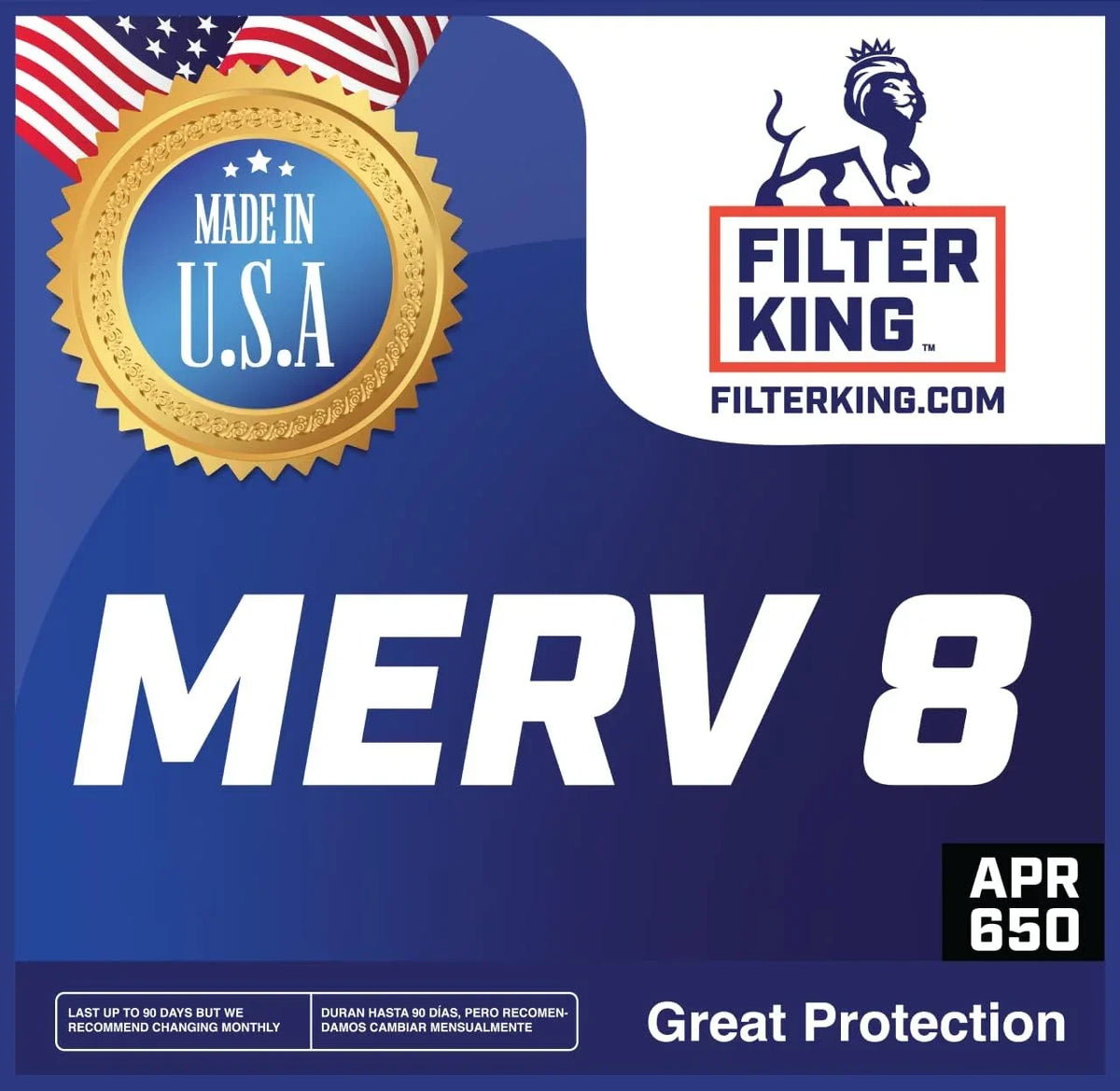 Pleated | Filter A/C Actual King 36.5x33.5x1 Filter IN | 4-PACK MERV HVAC | Filters MADE x .75" Air 8 x 36.5 Furnace dimension: USA | 33.5