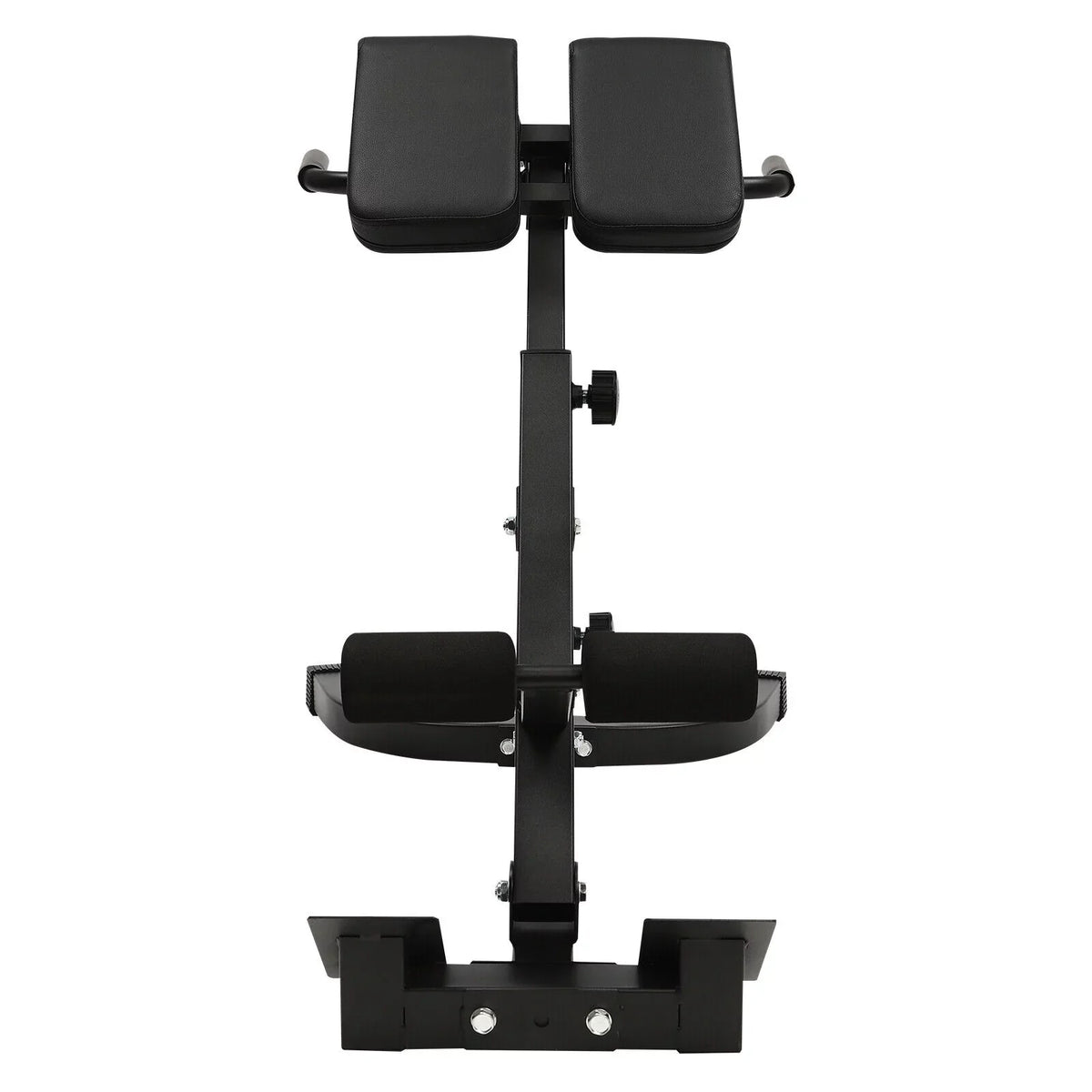 Adjustable Back Machine, Bench Roman in Multi-Functional Extension Hamstring Bench Chair Hyperextension 40.55*27.55*44.48 - Black