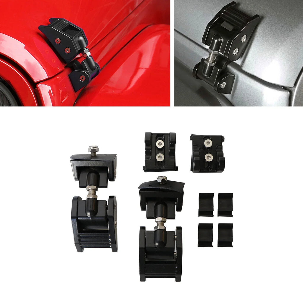 Latch for Jeep of JLLOM JK Wrangler Mind Premium Catch Set Hood and 07-18 Lock - Reliable Peace Protection