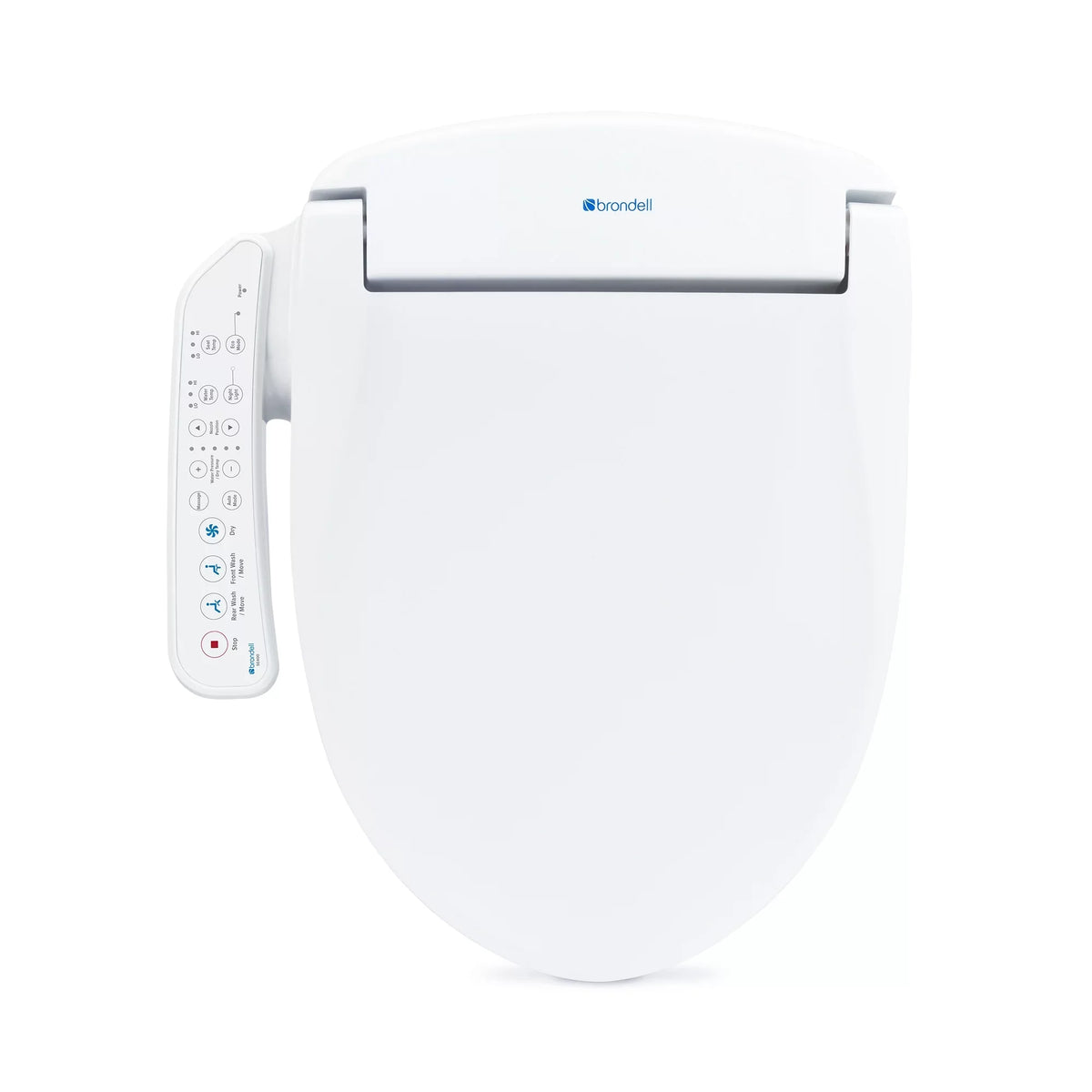 and Sidearm, Steel Seat Bidet with White Dryer Stainless SE400 Round Brondell Nozzle, Swash