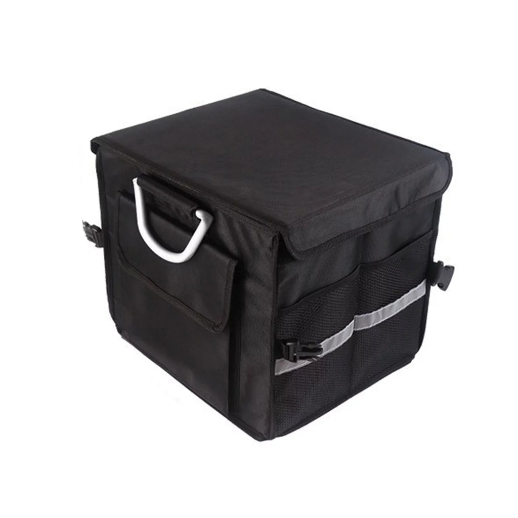 28L Automotive Cargo Storage Box, Car Strip, Trunk Oxford Reflective Cloth Organizer,